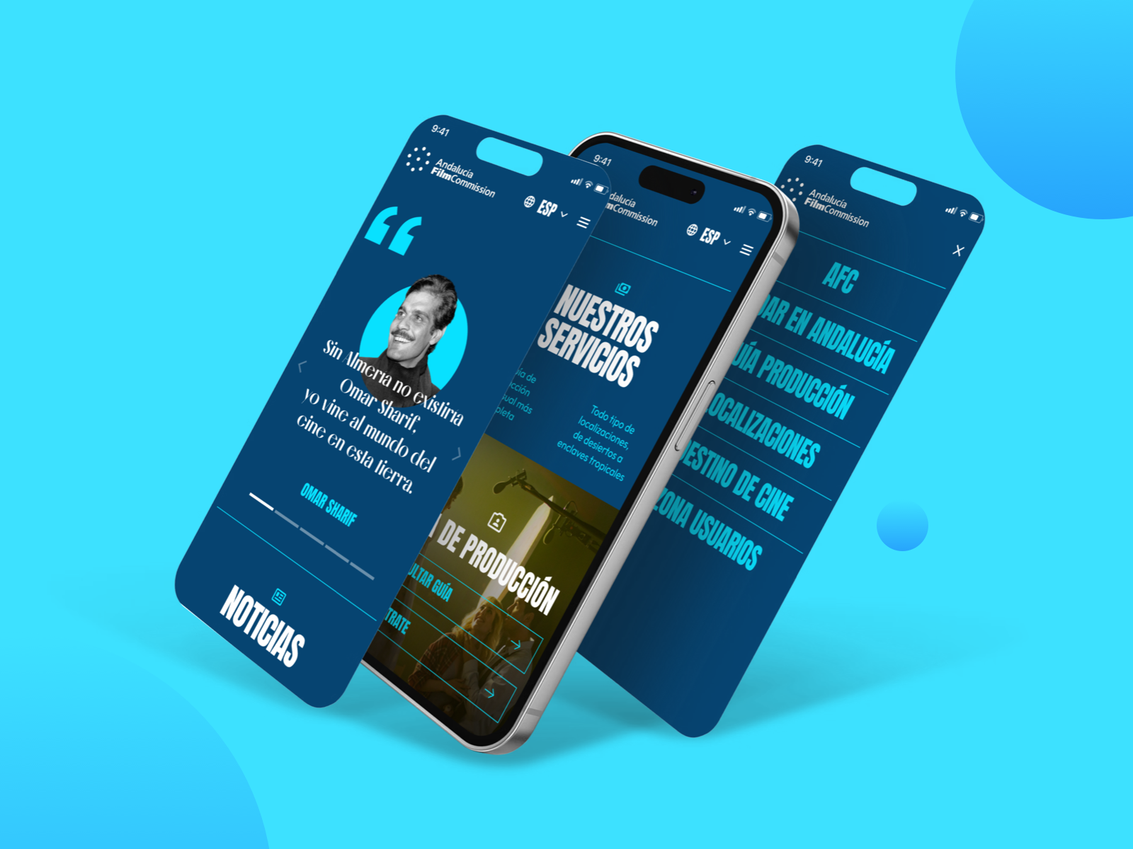 Andalucía Film Commission Website - Project Screenshot