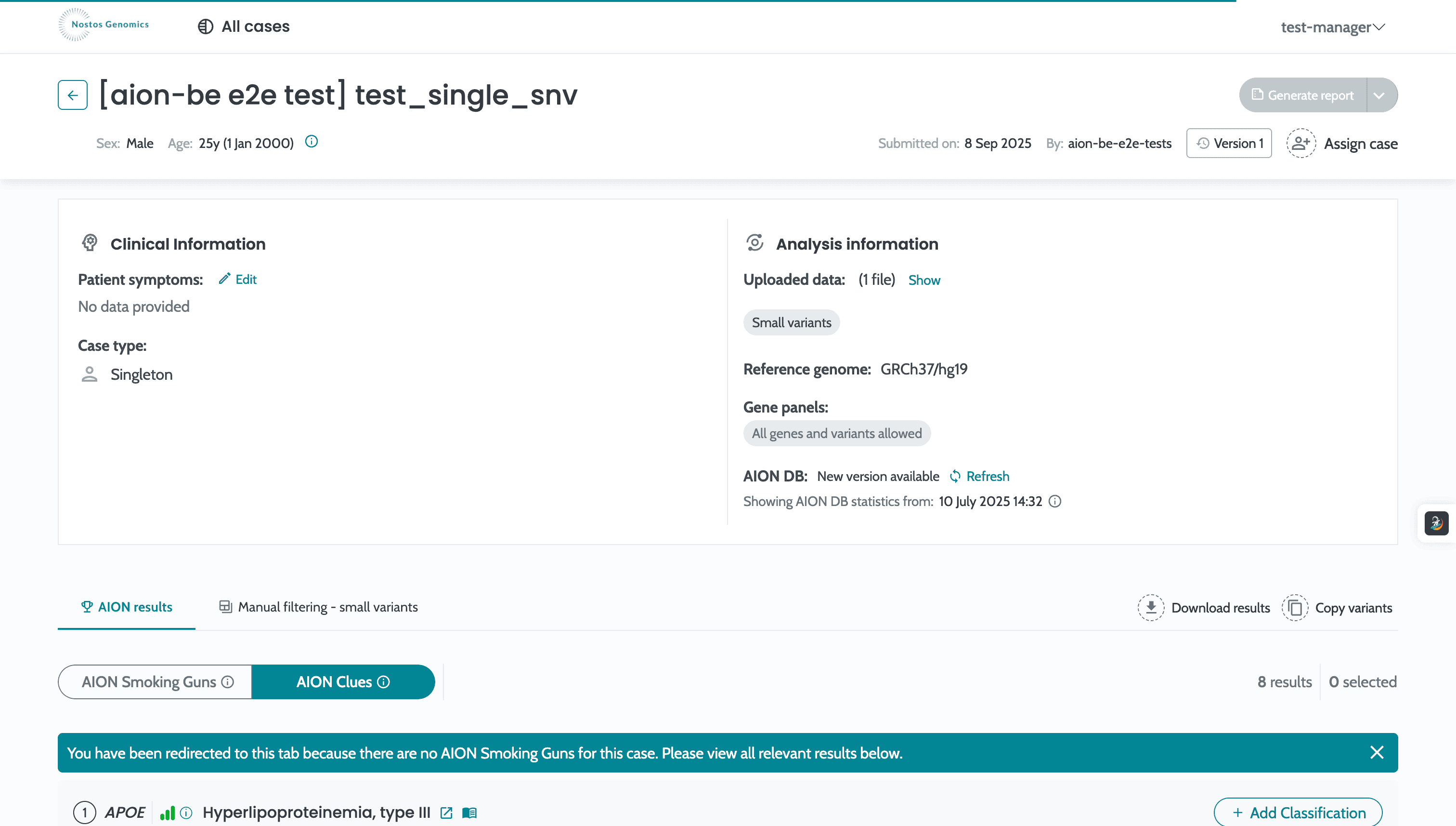 AION - Nostos Genomics - Project Screenshot