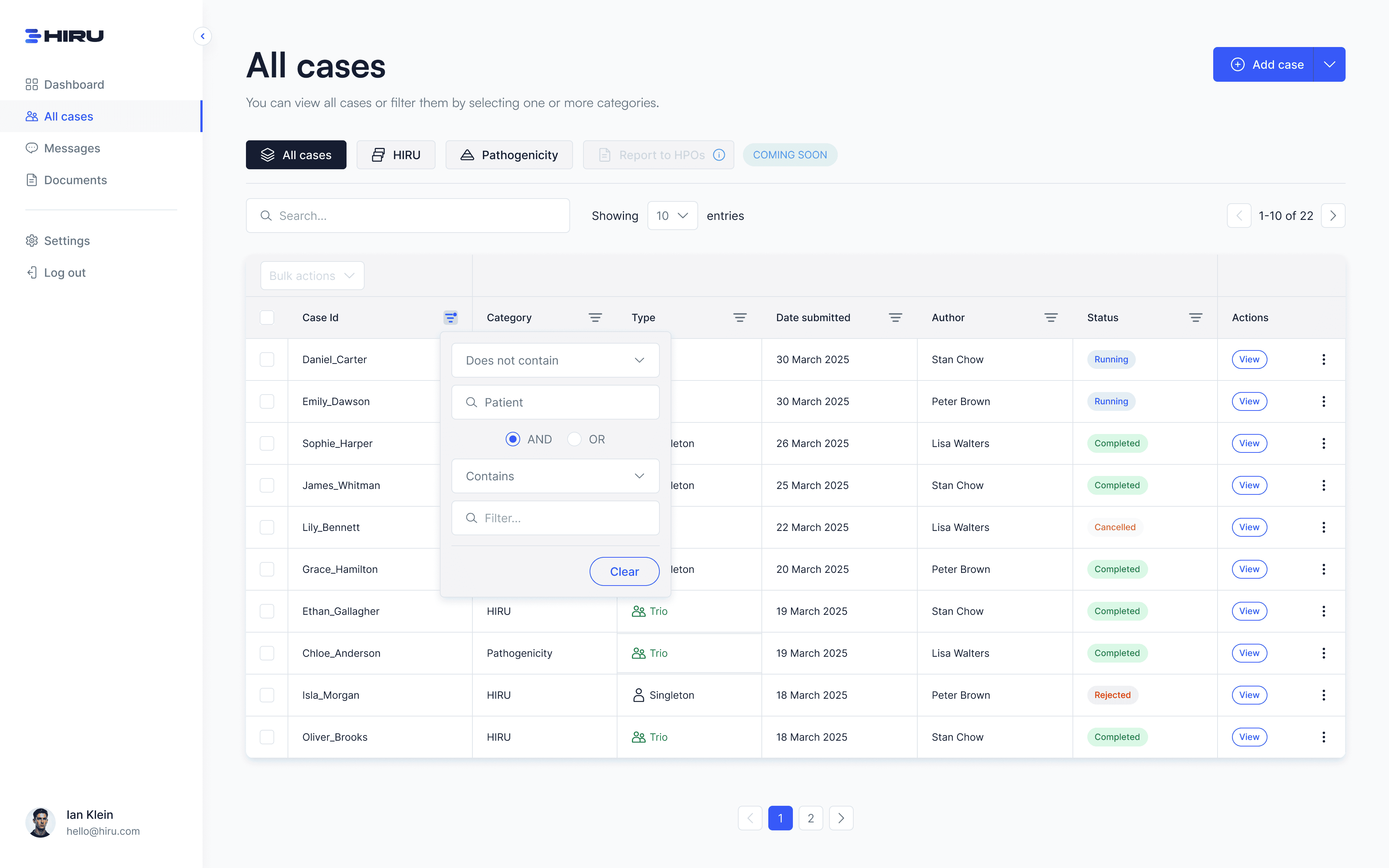 HIRU - Fujitsu - Project Screenshot