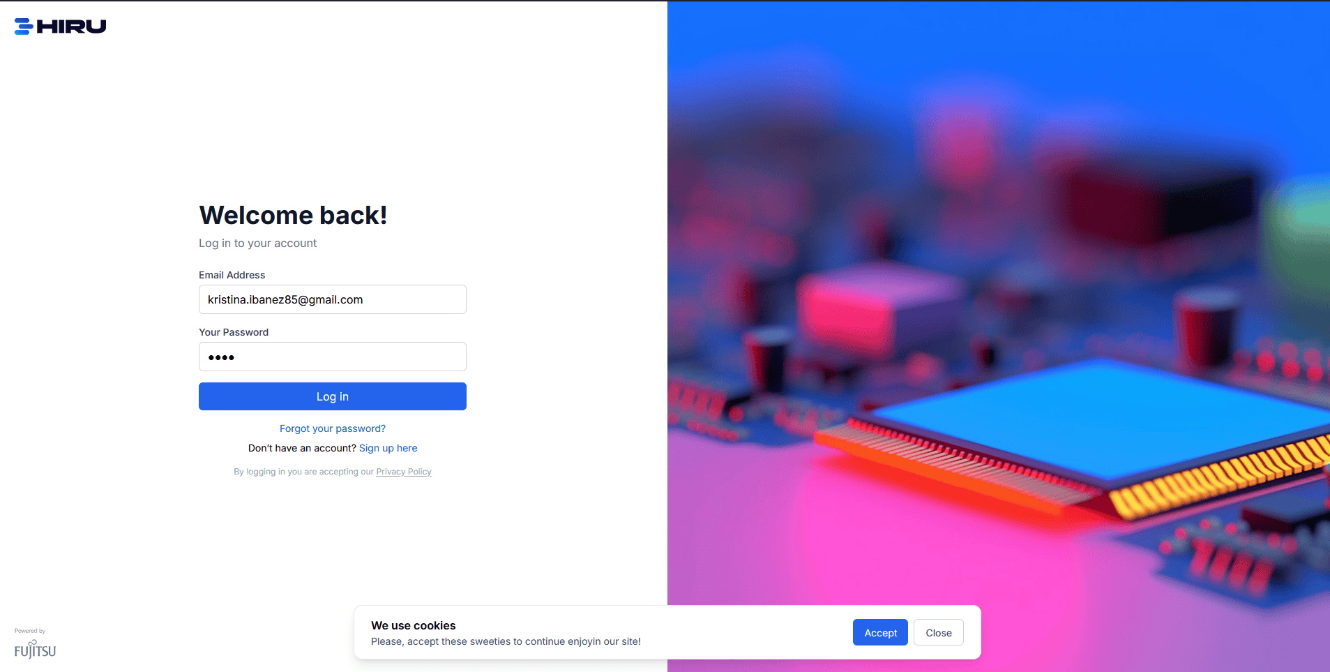 HIRU - Fujitsu - Project Screenshot