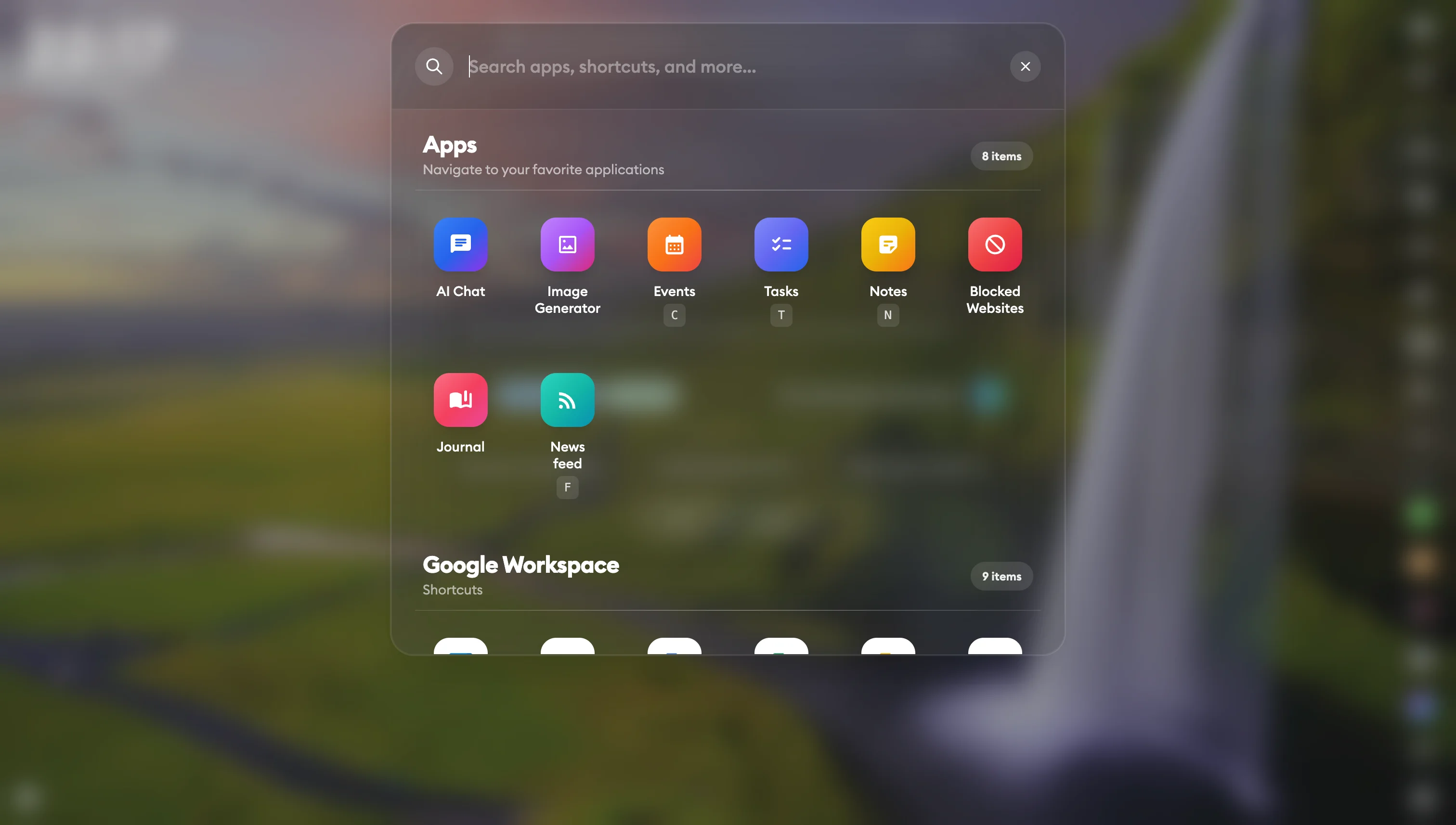 Spaceboard New Tab Dashboard - Screenshot